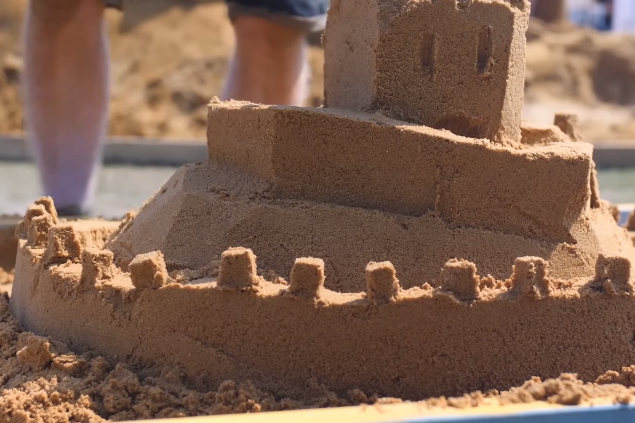 how to build a sand castle