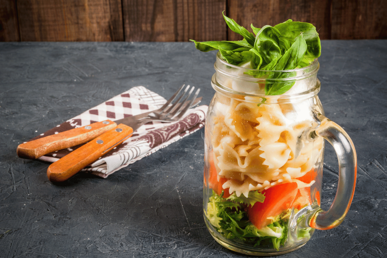 mason jar pasta salad