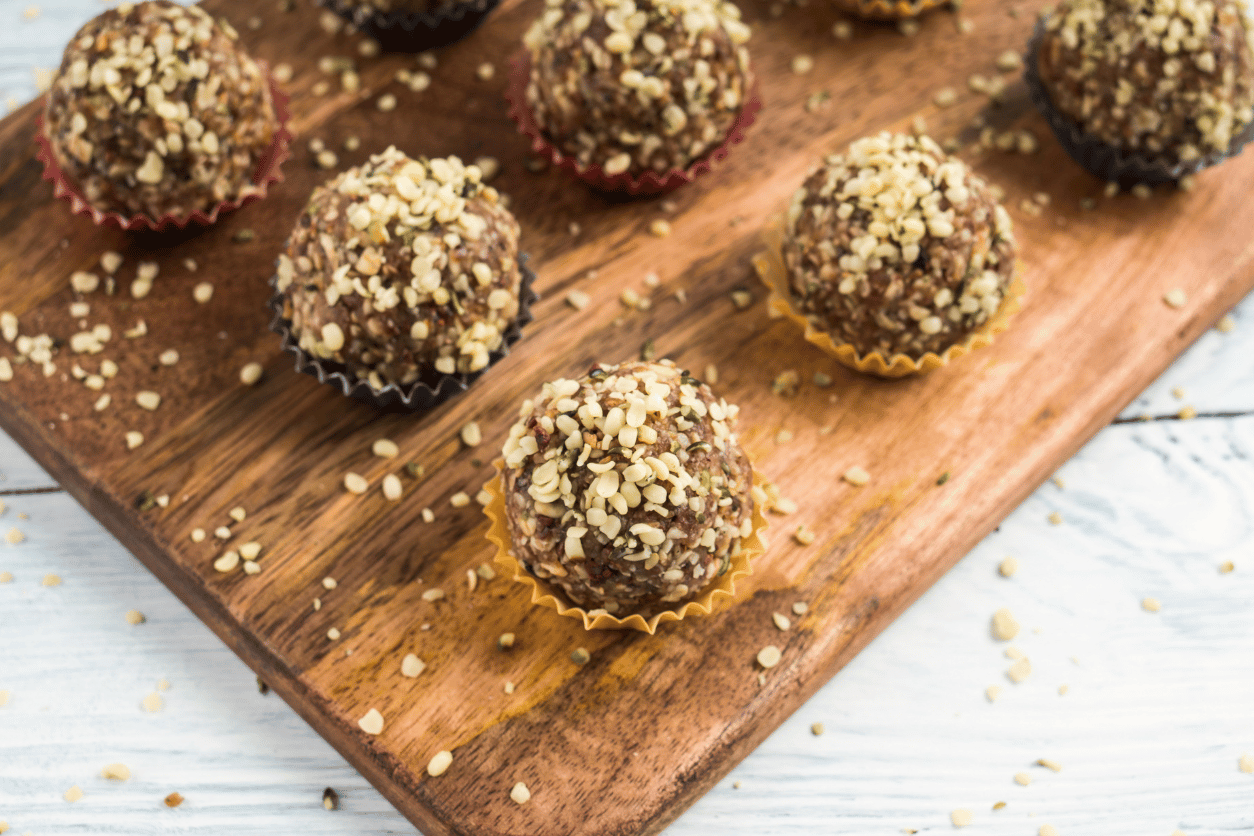 no-bake peanut butter bites