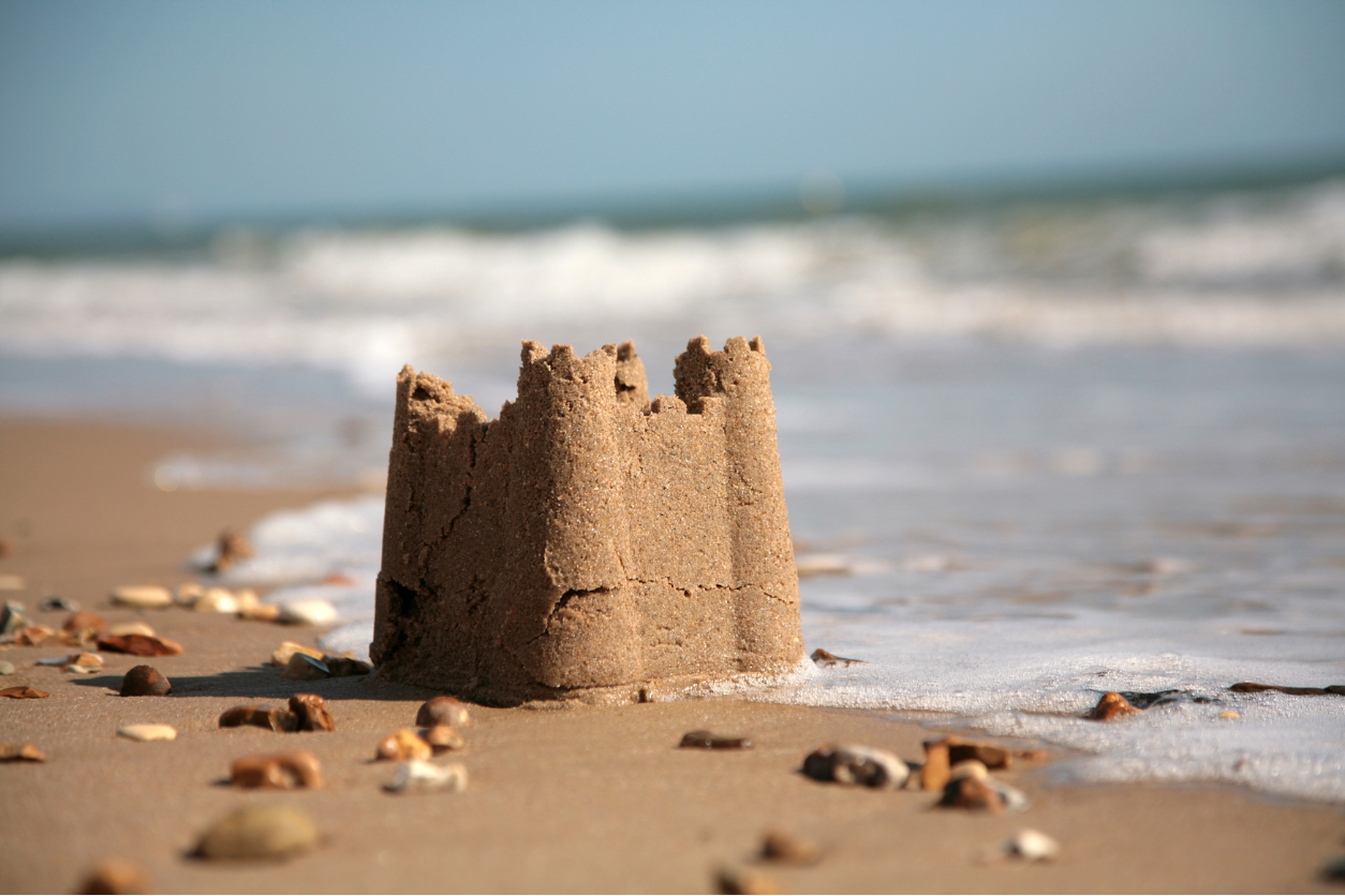 how to build a sand castle